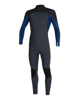 HyperFire 3/2mm Steamer Back Zip Wetsuit - Gunmetal