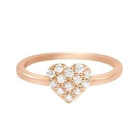 In Love Diamond Ring, Rose Gold, Size 5.25