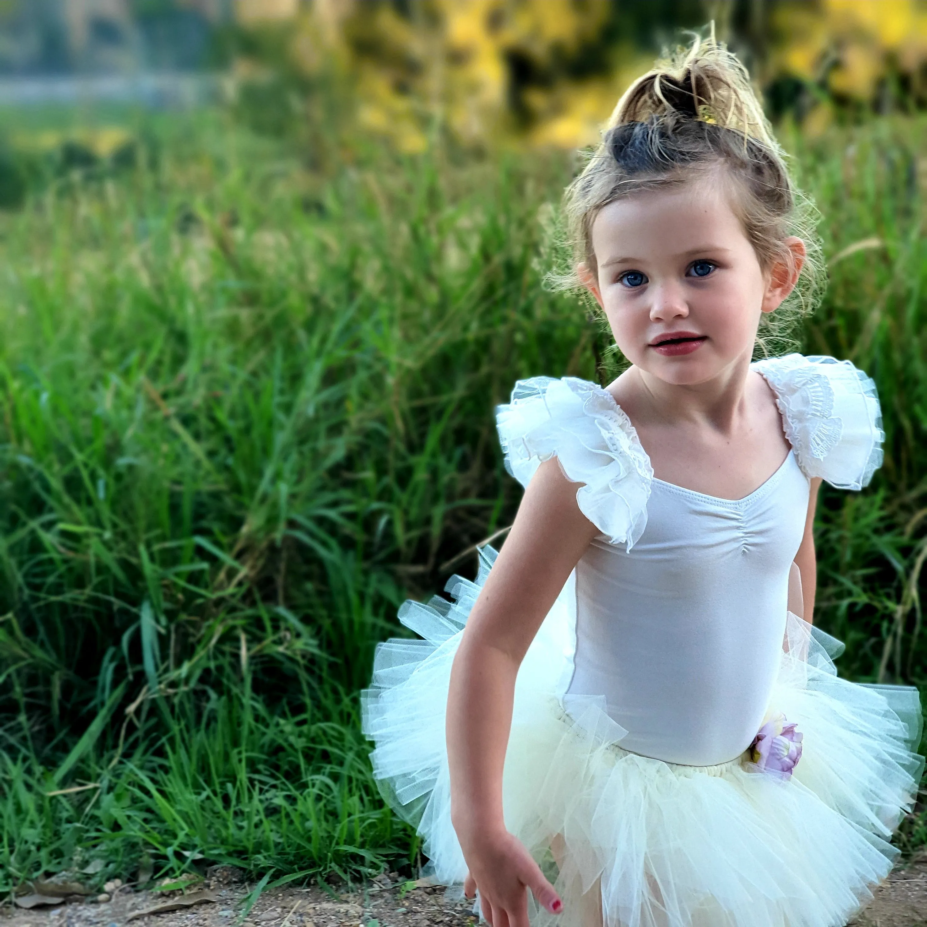 Ivory Ballerina Tutu with Blossom