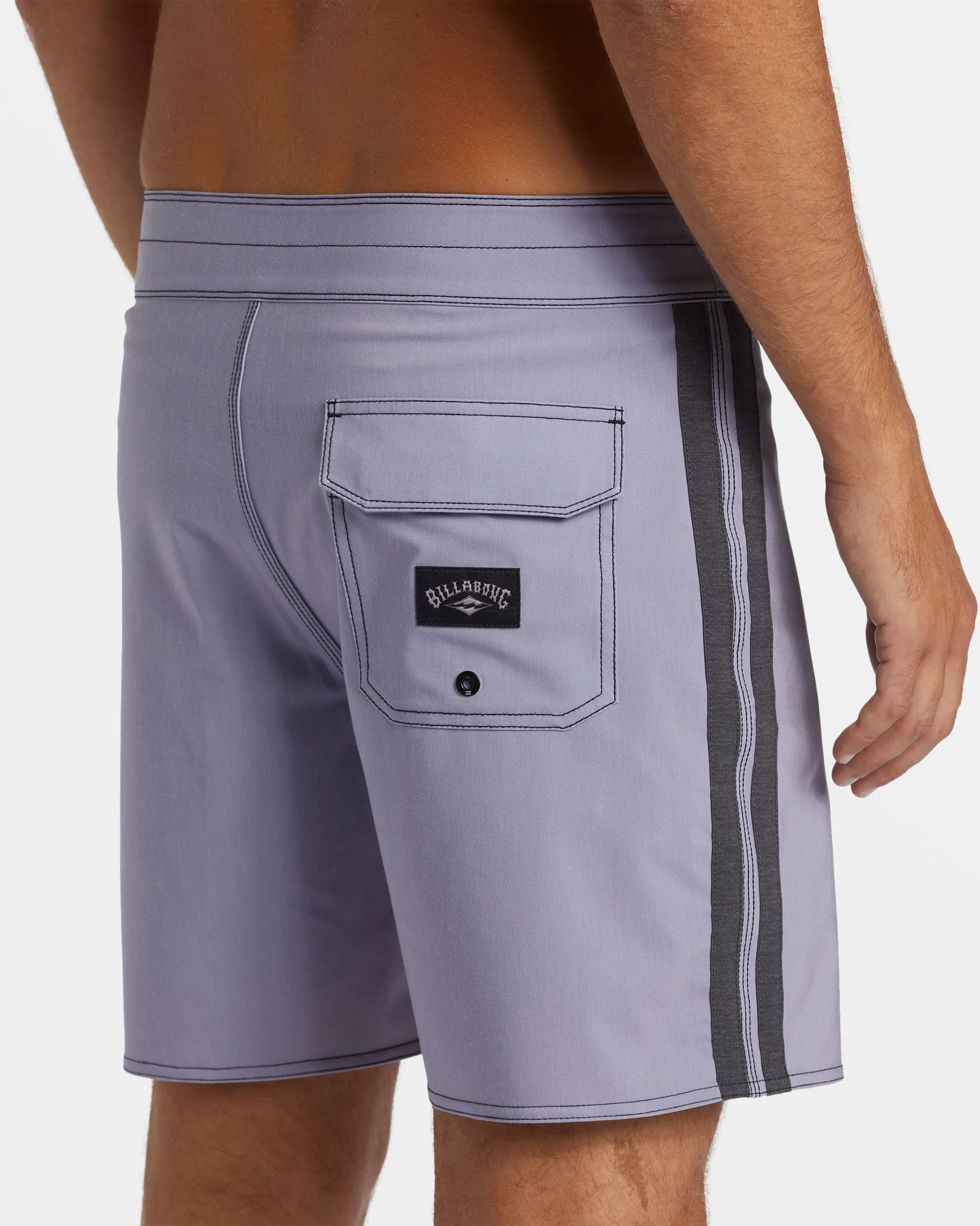 Kirra Pro Performance 17 Boardshorts - Purple Ash