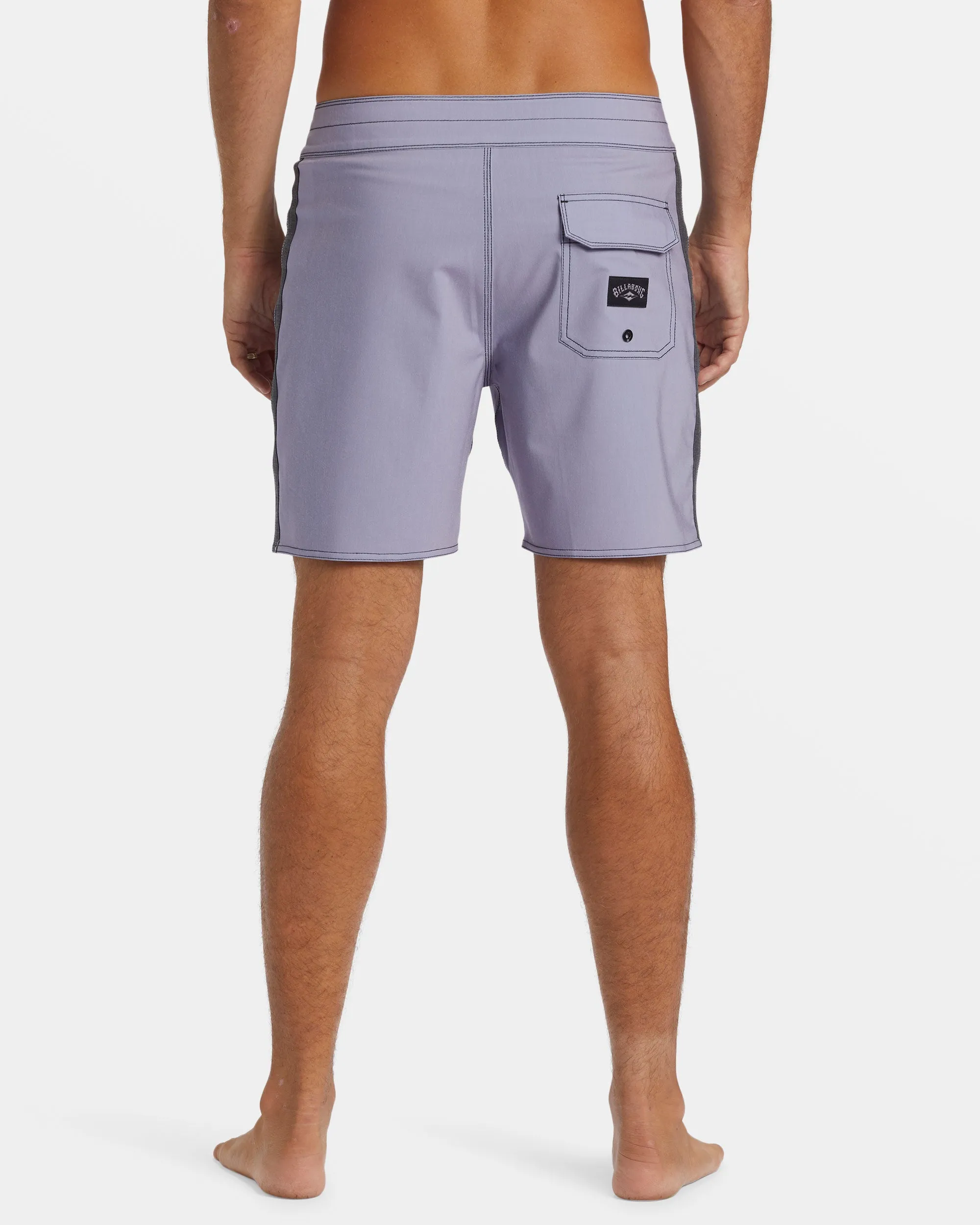 Kirra Pro Performance 17 Boardshorts - Purple Ash