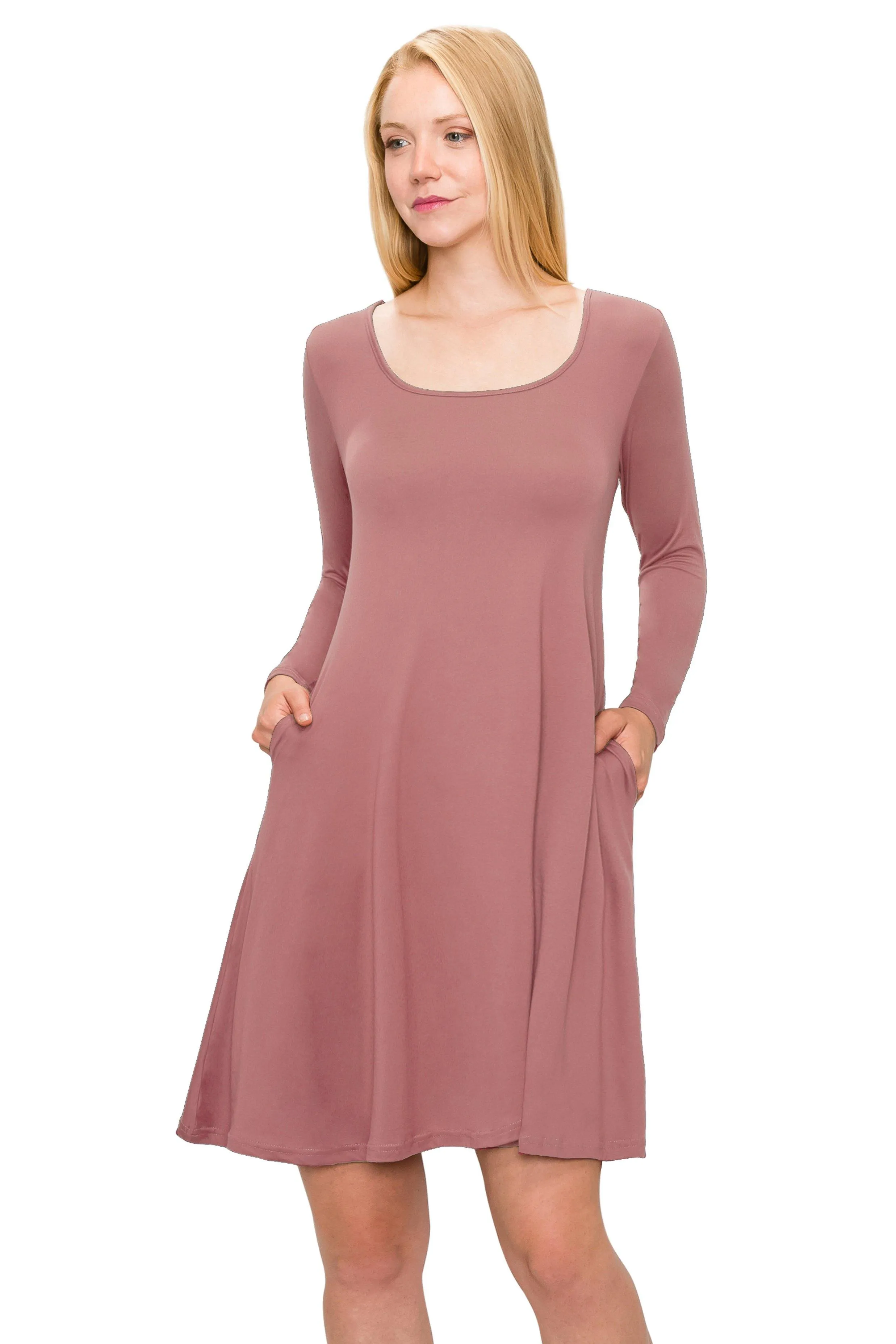 Long Sleeve Swing Dress