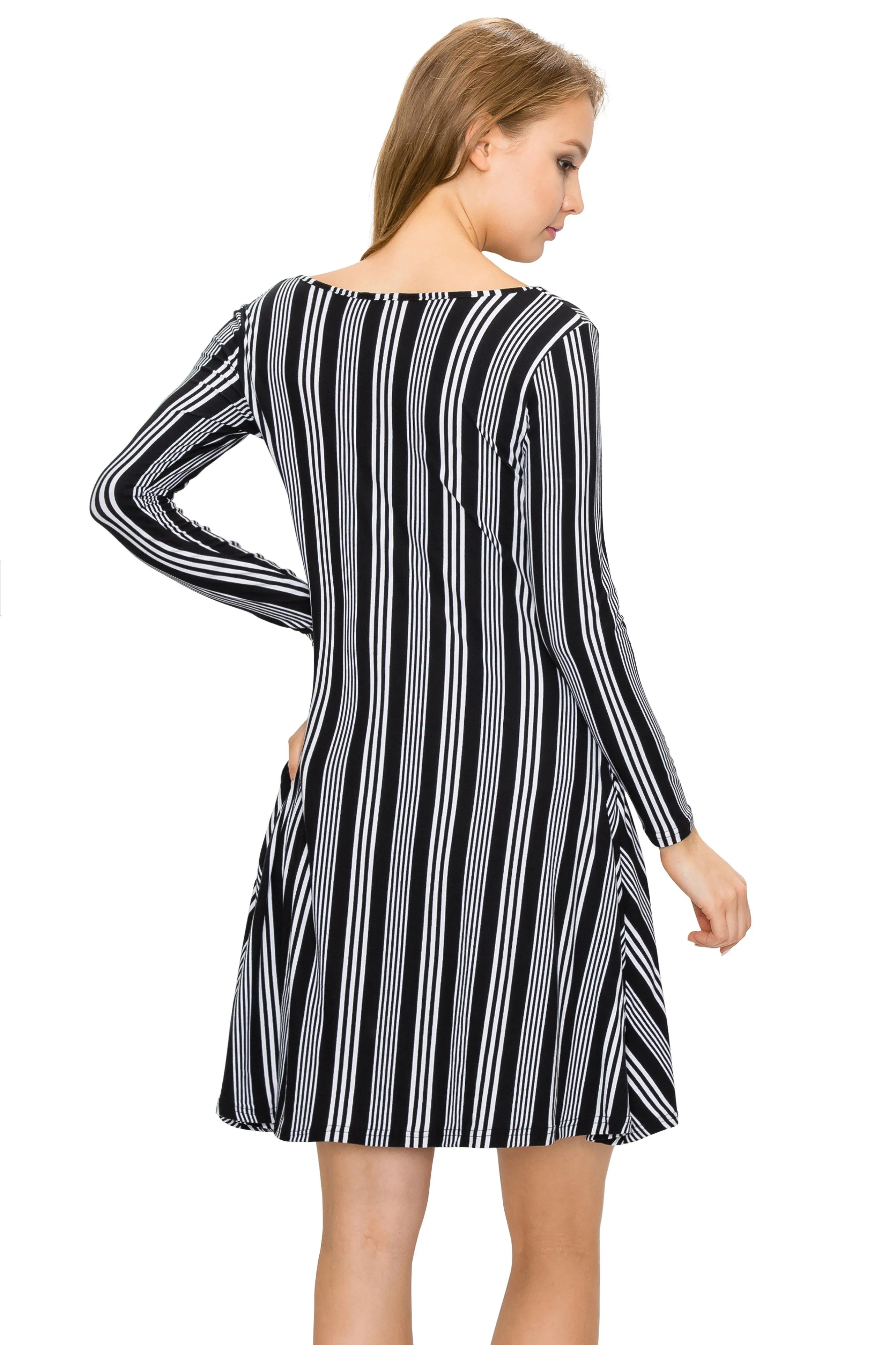 Long Sleeve Swing Dress