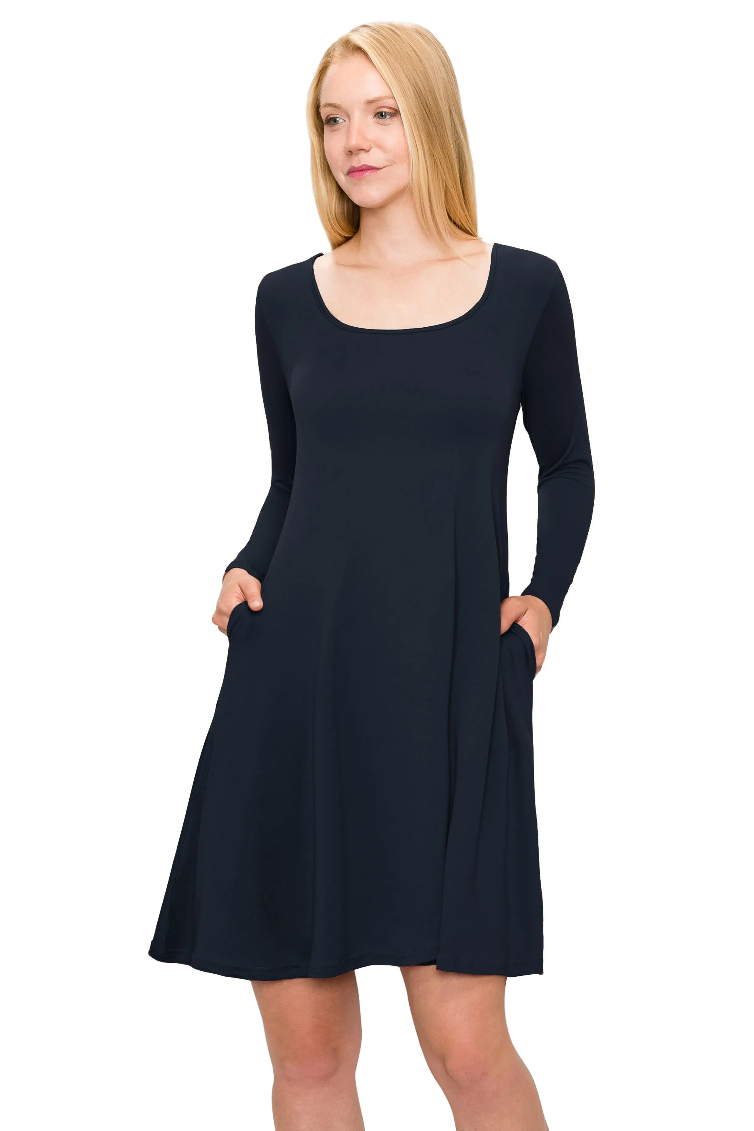 Long Sleeve Swing Dress