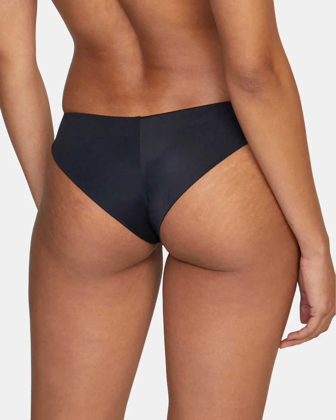 Low-Rise Cheeky Hipster Bikini Bottoms - RVCA Black