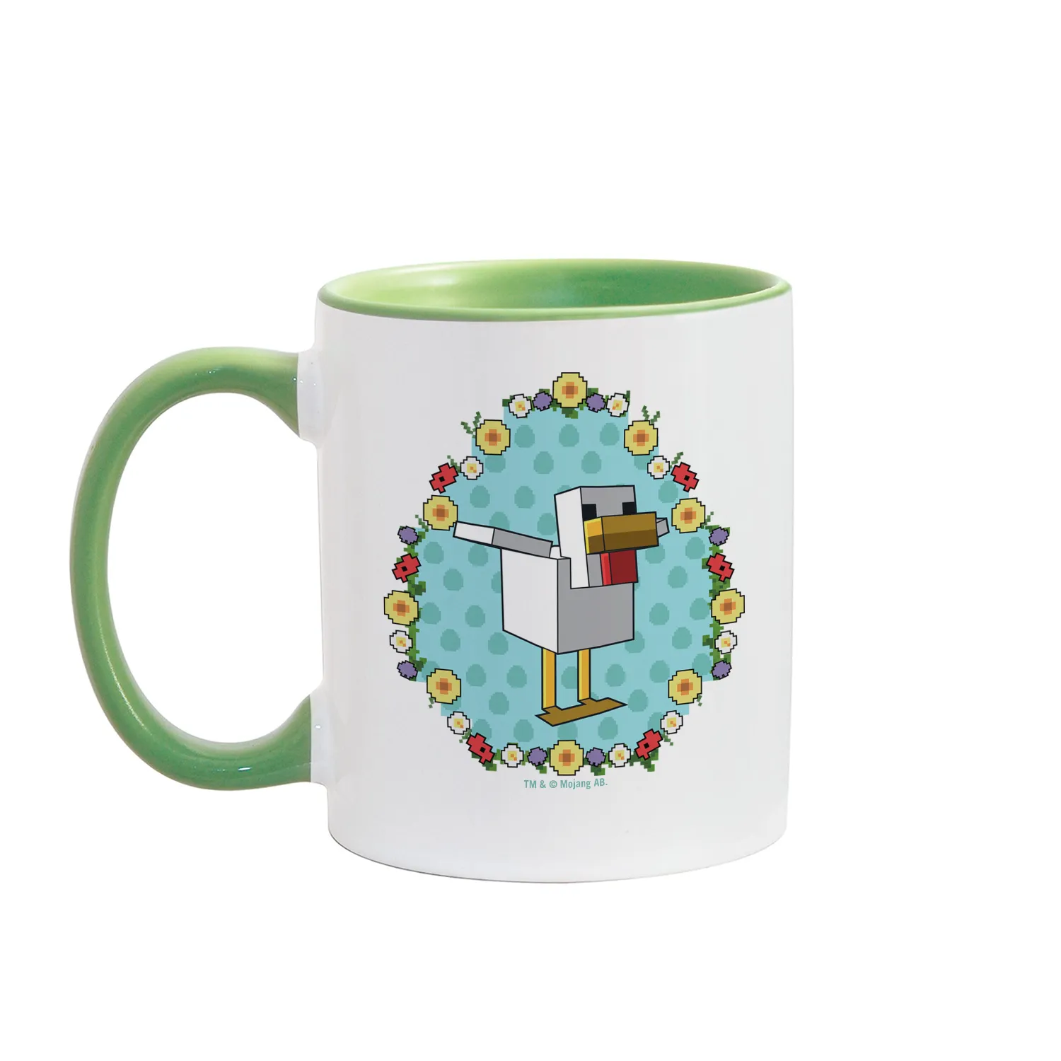 Minecraft Flower Chicken Two-Tone Mug