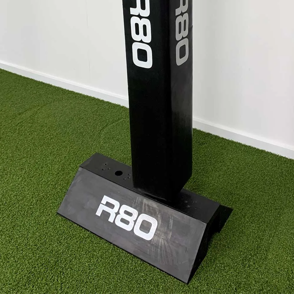 R80 Junior Portable Goal Posts - Indoor / Hard Surface Set with Pads