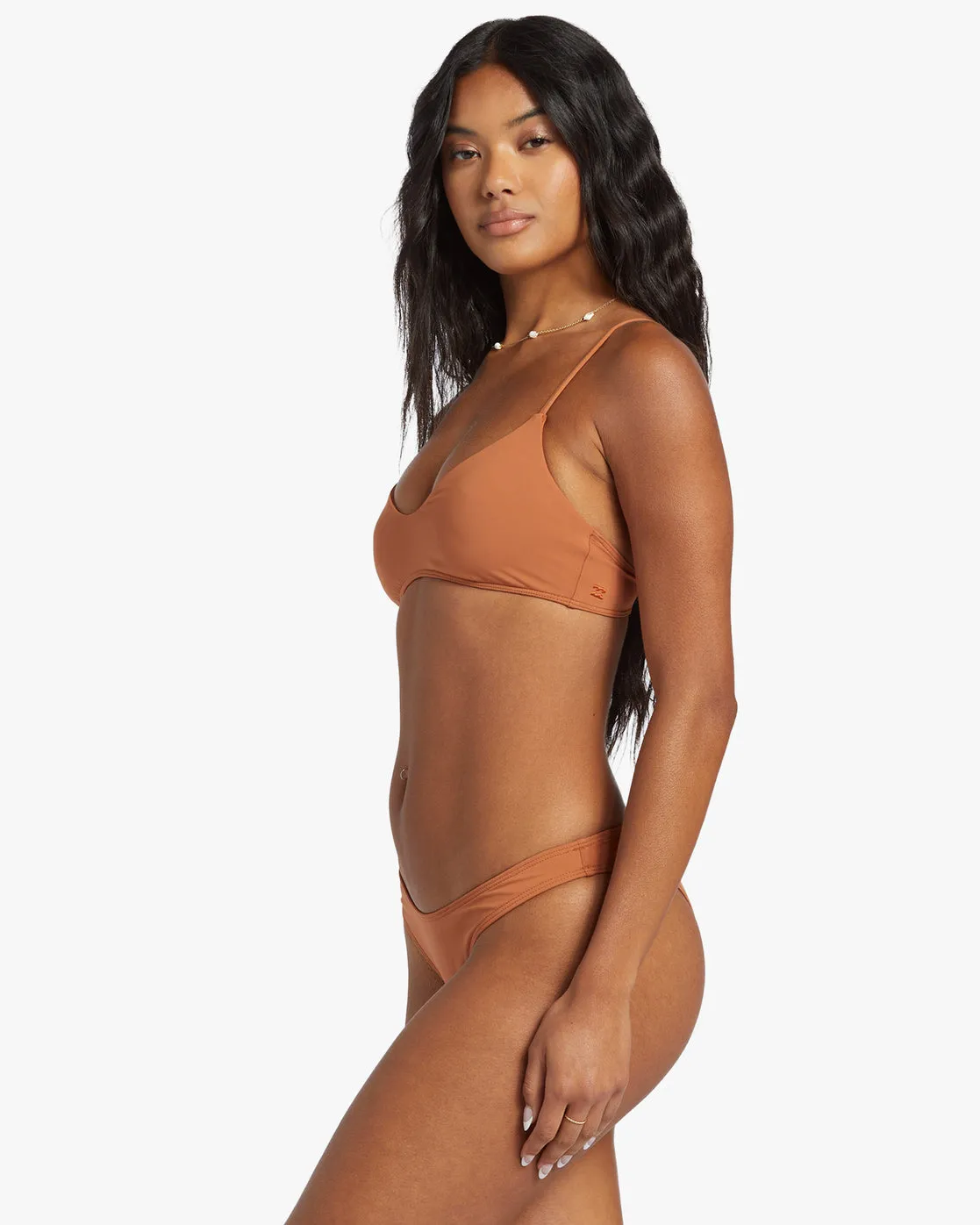 Sol Searcher V Bralette Bikini Top - Golden Brown