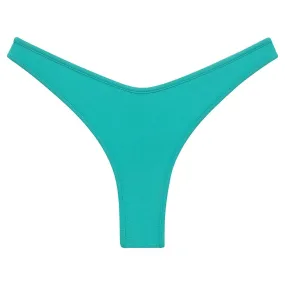 Teal Binded Thong Bikini Bottom