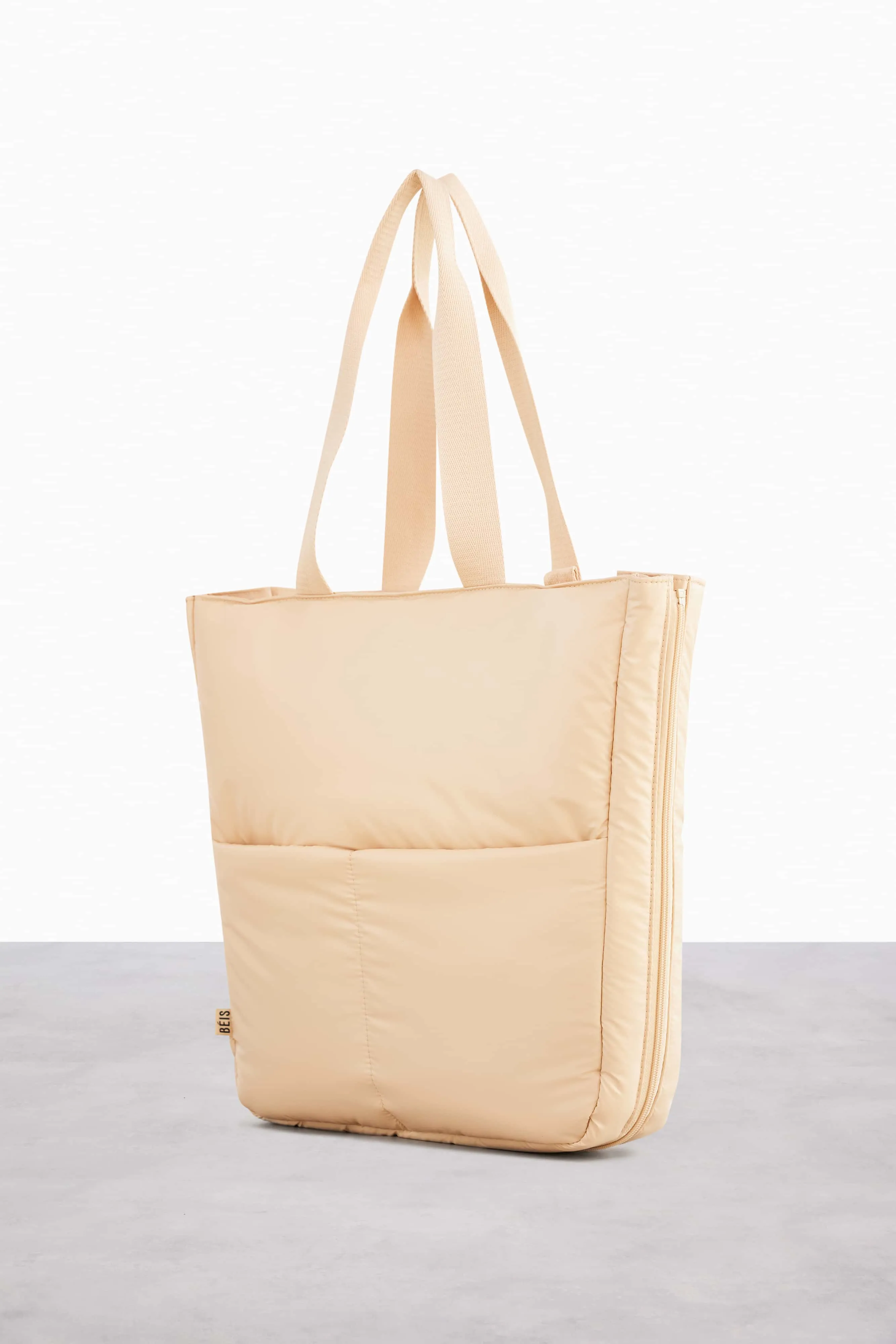 The Expandable Tote in Beige