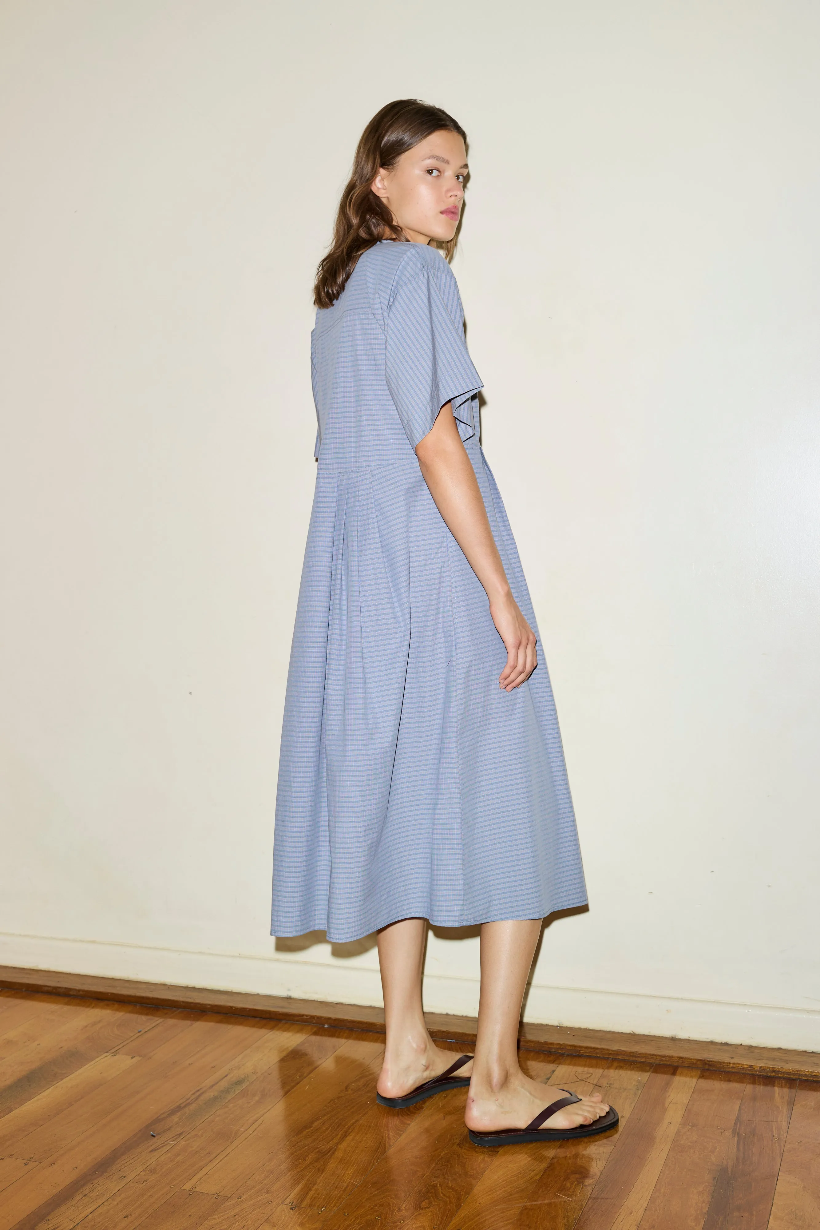 The Square Sleeve Dress - Pillow Check