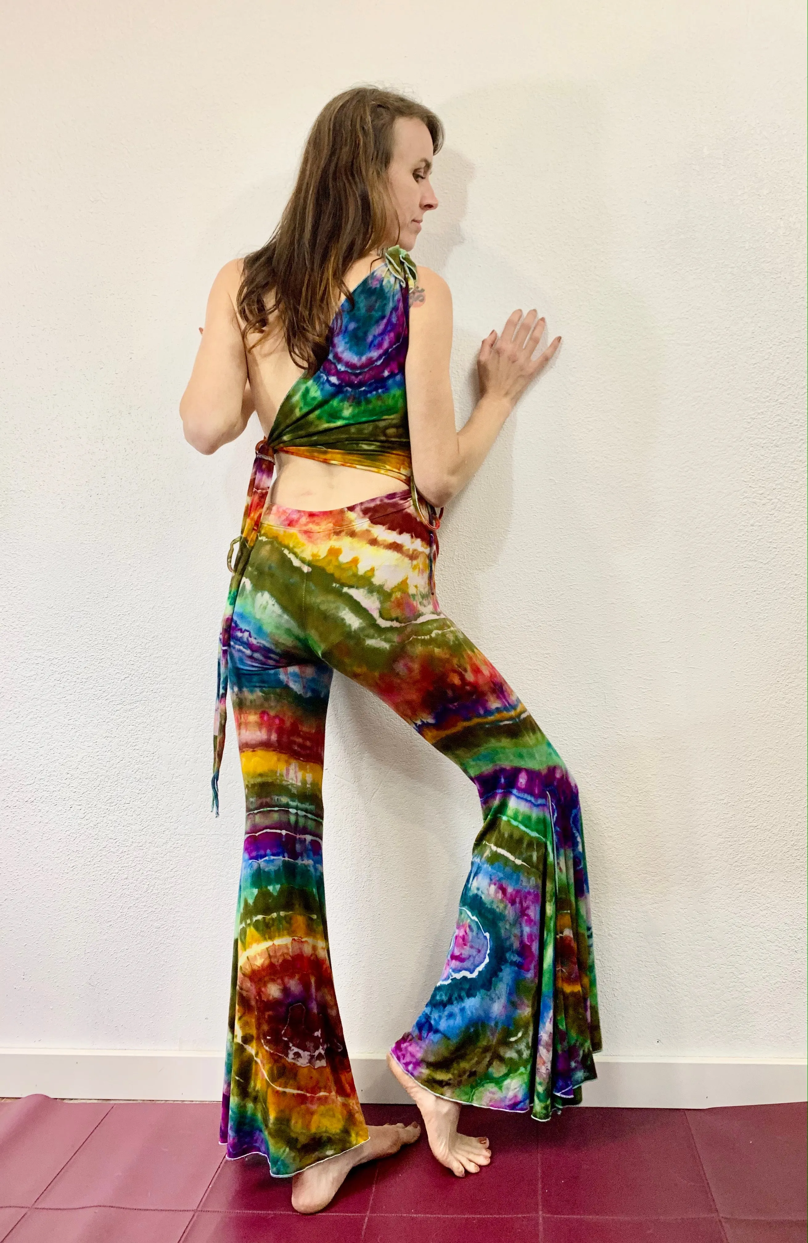 Tie Dye Skirt Pants Onesie