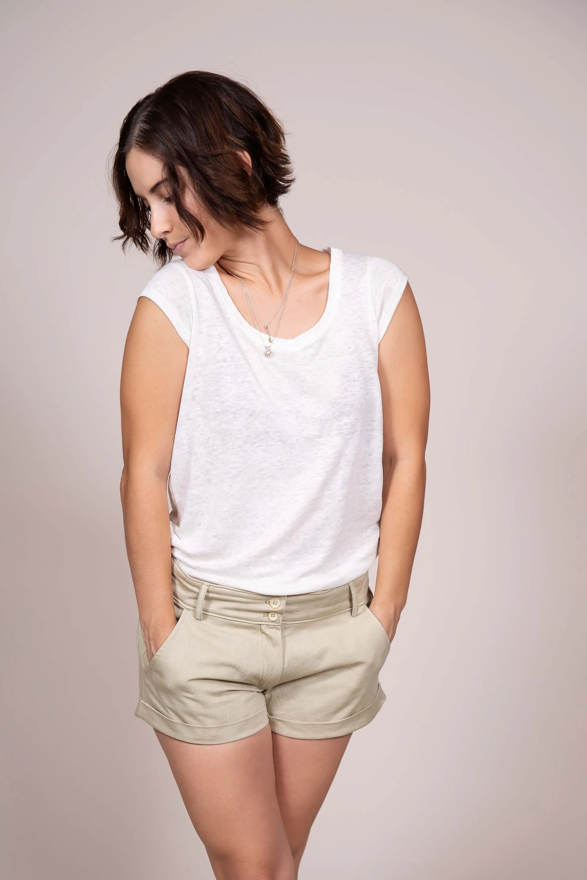 Undyed Linen Tee