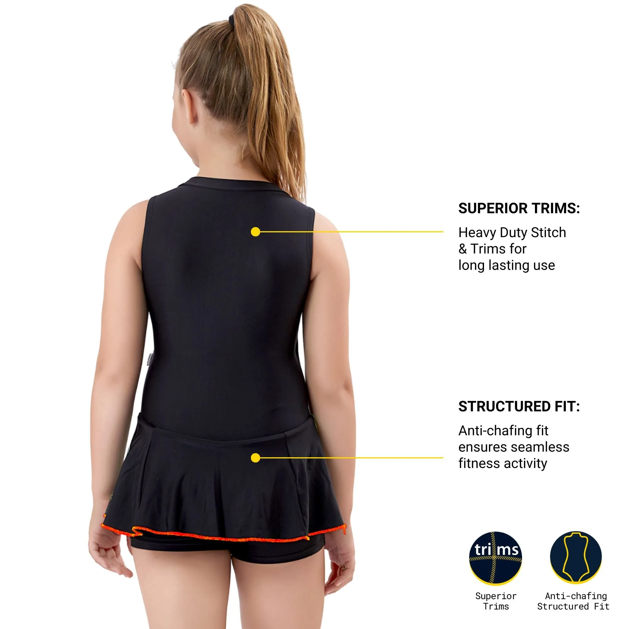 VELOZ SWEET SUMMER   I  Sun Protected   I   I Quick Drying  I  Anti-Chafing SWIM DRESS